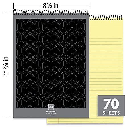 Office Depot Brand Professional Top Wirebound Writing Pad 8 12 x 11 34 ...