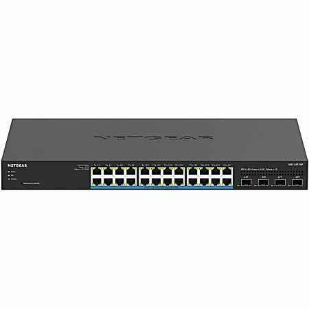 Netgear® 24-Port Multi-Gigabit Ethernet Ultra60 PoE++ Smart Switch With 4 SFP+ Ports