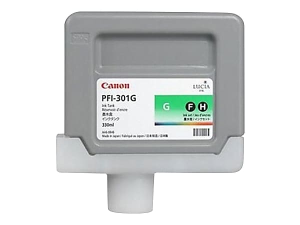 Canon LUCIA PFI-301 G - 330 ml - green - original - ink tank - for imagePROGRAF iPF8000, iPF9000