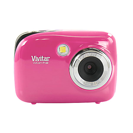 Vivitar ViviCam F122 995116000M 14.1-Megapixel Digital Camera With 1.8" LCD Screen, Pink