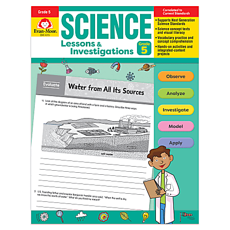 Evan-Moor Educational Publishers Science Lessons And Investigations, Grade 5