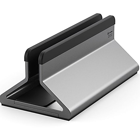 Alogic Laptop Vertical Desk Stand Metal iPad - Foldable laptop stand with adjustable height settings, providing ergonomic comfort and portable design.