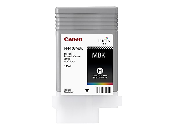 Canon PFI-103 MBK - 130 ml - matte black - original - ink tank - for imagePROGRAF iPF5100, iPF6100, iPF6200