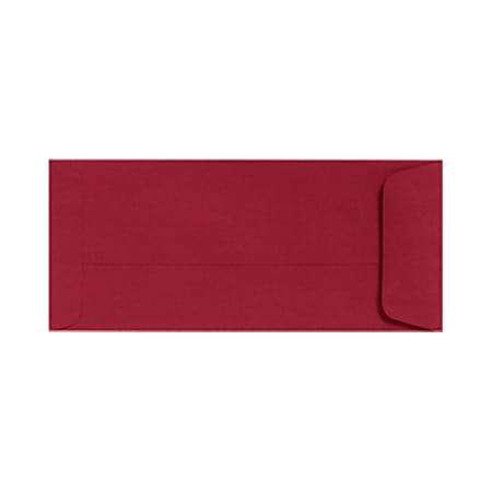 LUX Open-End Envelopes, #10, Peel & Press Closure, Garnet Red, Pack Of 250