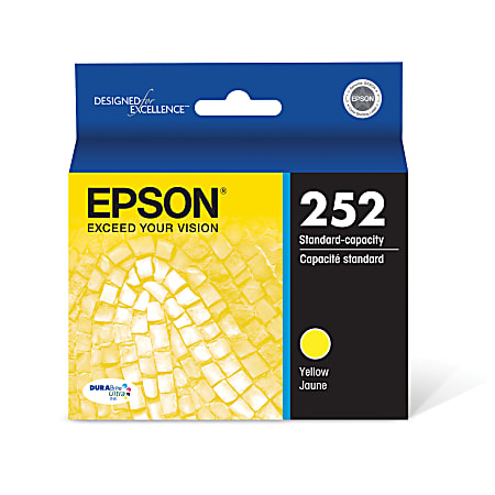 Epson® 252 DuraBrite® Ultra Yellow Ink Cartridge, T252420-S