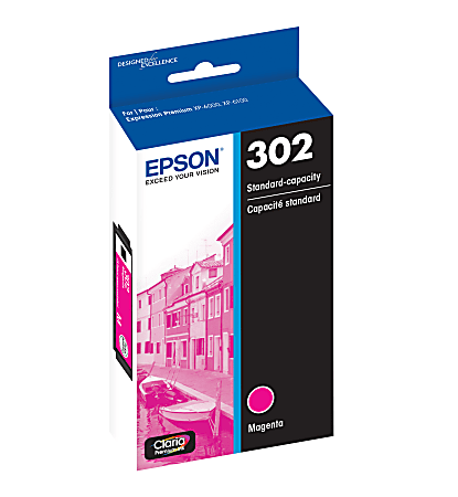 Epson 302 Claria Premium Magenta Ink Cartridge T302320 S - Office Depot