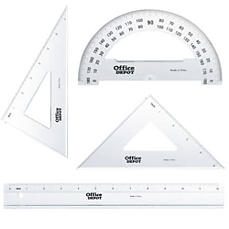 Office Depot® Brand Triangle Ruler Set