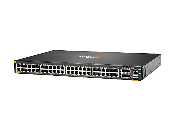 HPE 6300F 48 port 1GbE Class 4 PoE and 4 port SFP56 Switch 48 Ports ...