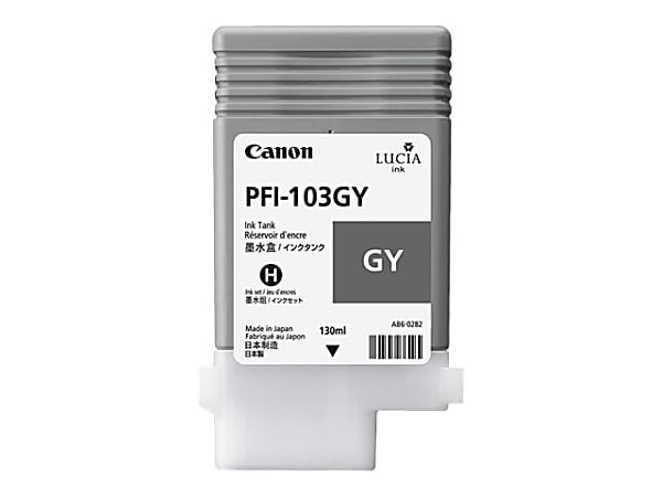 Canon PFI-103 GY - 130 ml - gray - original - ink tank - for imagePROGRAF iPF5100, iPF6100, iPF6200