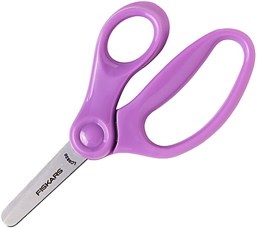 New in package~ Fiskars Preschool Learn to Cut Scissors ages 3+ Pink and  Purple