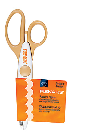Fiskars® Scallop Edger, Black/Pink