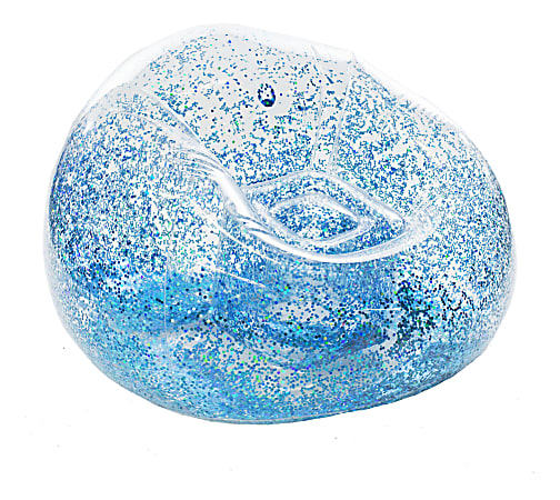 BloChair Glitter Inflatable Chair, Blue