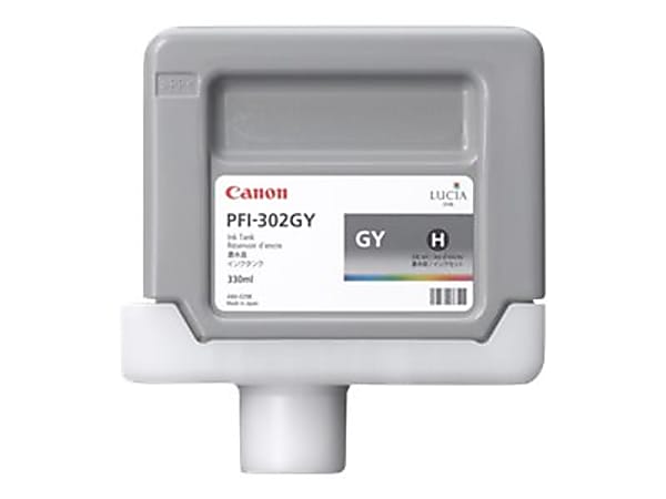 Canon PFI-302 GY - 330 ml - gray - original - ink tank - for imagePROGRAF iPF9100