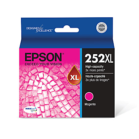 Epson® T252XL320-S DuraBrite® Ultra High-Yield Magenta Ink Cartridge, T252XL320-S