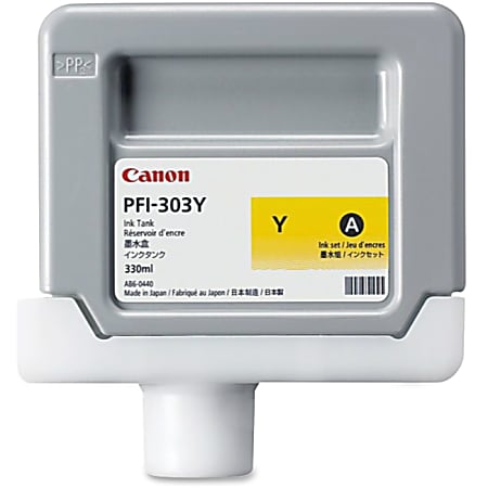 Canon PFI-303Y Original Ink Cartridge - Inkjet - Yellow - 1 Each