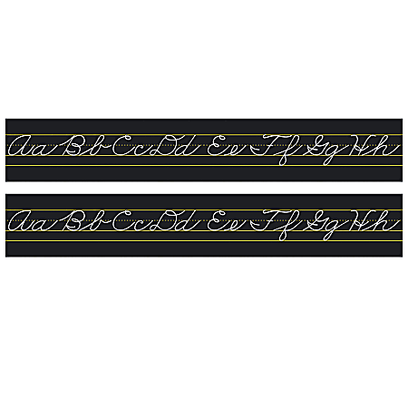 North Star Teacher Resources Traditional Cursive Alphabet Lines, Multicolor, Pack Of 2 Lines