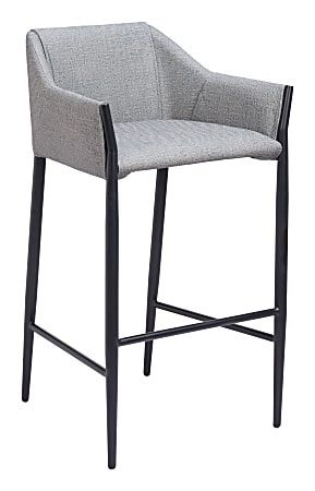 Zuo Andover Barstool, Slate Gray