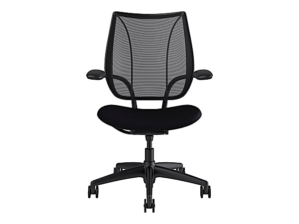 Humanscale Liberty - Chair - task - armrests - tilt - swivel - plastic, aluminum, steel - black