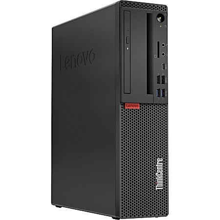 Lenovo ThinkCentre M720s 10ST001RUS Desktop Computer - Intel Core i5 8th Gen i5-8400 2.80 GHz - 4 GB RAM DDR4 SDRAM - 1 TB HDD - 16 GB SSD - Small Form Factor - Raven Black - Windows 10 Pro 64-bit - DVD-Writer - English (US) Keyboard
