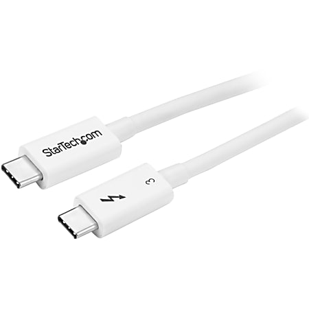 StarTech.com Thunderbolt 3 Cable - 0.5m / 1ft - White
