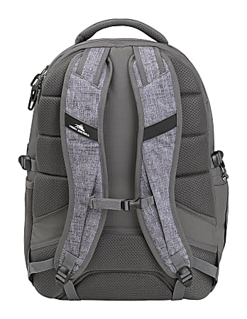 High Sierra Jarvis Backpack With 17 Laptop Pocket Wooly WeaveSlate