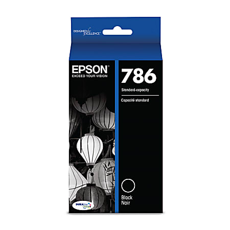 Epson® 786 DuraBrite® Ultra Black Ink Cartridge, T786120-S
