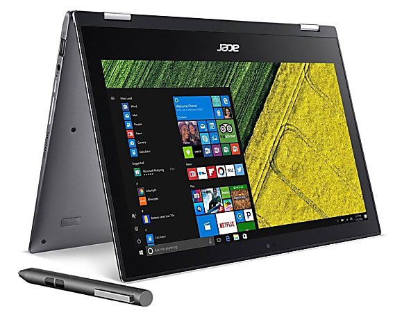 Acer® Spin 1 Refurbished 2-In-1 Laptop, 11.6" Touch Screen, Intel® Celeron®, 4GB Memory, 32GB Flash, Windows® 10, SP111-32N-P0QE (NX.GRMAA.011)
