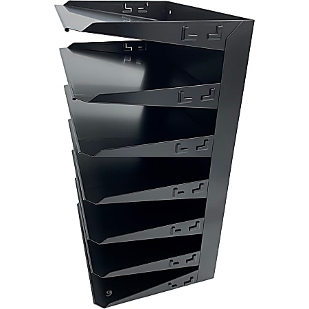 Huron Horizontal Slots Desk Organizer - 7 Compartment(s) - Horizontal - 18 Huron Horizontal Slots Desk Organizer - 7 Compartment(s) - Horizontal - 18