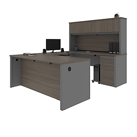 Bestar Prestige 72 W U Shaped Executive Computer Desk With 2