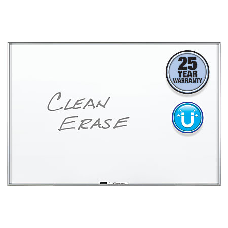 Quartet® Nano Magnetic Dry-Erase Whiteboard, 36" x 48", Aluminum Frame With Silver Finish