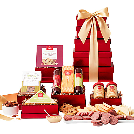 Givens Mouthwatering Meat & Cheese Gift Tower