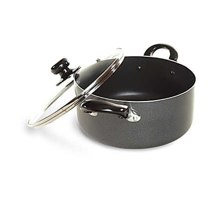 Better Chef 10-Quart Aluminum Dutch Oven With Lid, Gray