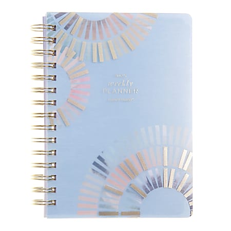2025 Russell & Hazel Weekly/Monthly Spiral Frosted Planner, 5-7/8” x 8-1/4”, Dew, January 2025 To December 2025