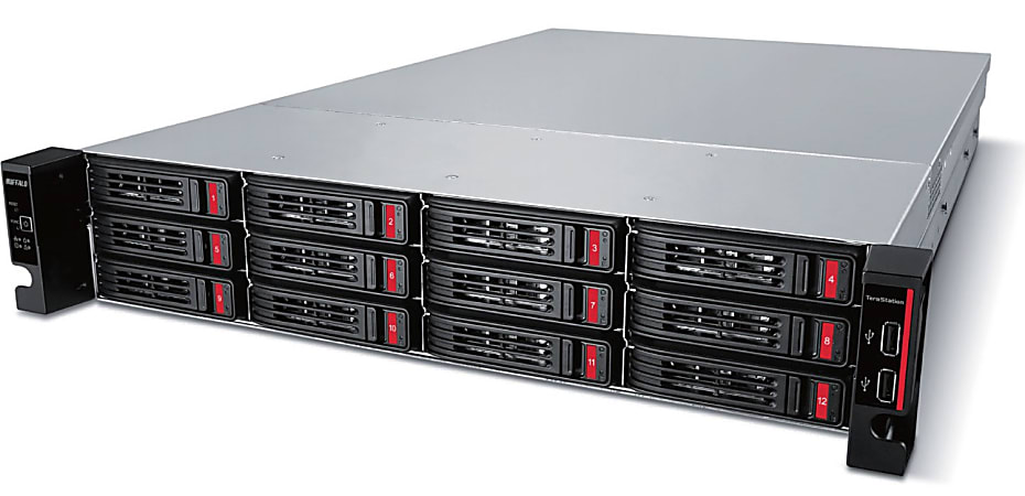 Buffalo TeraStation 51210RH Rackmount 32TB NAS Hard Drives Included - Annapurna Labs Alpine AL-314 1.70 GHz - 4 x HDD Installed - 32 TB Installed HDD Capacity - 8 GB RAM DDR3 SDRAM - Serial ATA/600 Controller