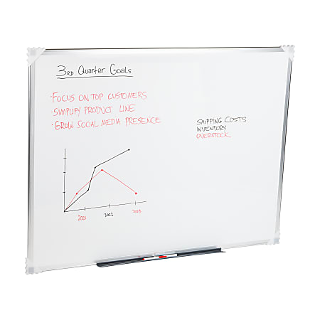 Mind Reader Magnetic Dry-Erase White Board Wall Mount