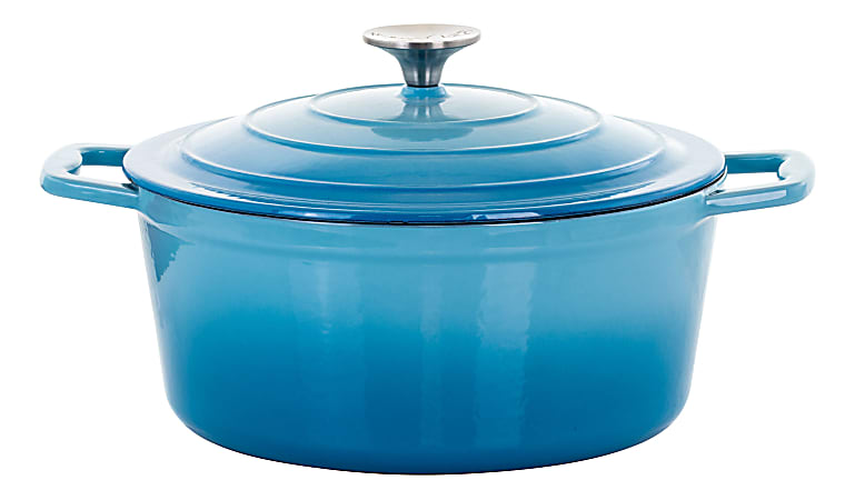 MegaChef 4-Quart Casserole Dish, Blue