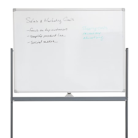 MasterVision Magnetic Dry Erase Writable Roll 1 x 50 White - Office Depot