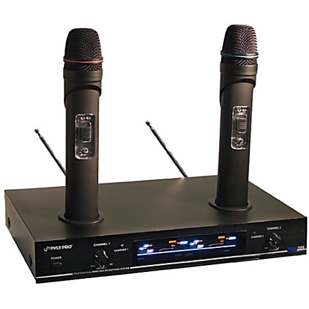 Pyle PDWM3000 Dual VHF Rechargeable Wireless Microphone System