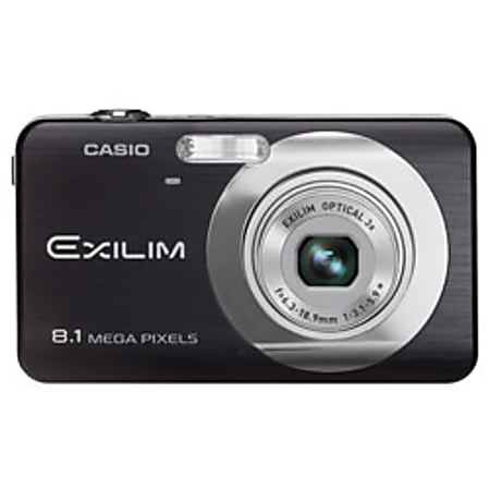 Casio® Exilim™ EX-Z80BK 8.1-Megapixel Digital Camera, Black