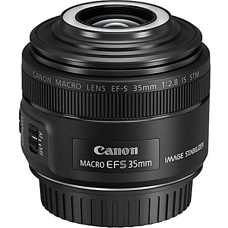 Canon - 35 mm - f/2.8 - Macro Fixed Lens for Canon EF-S - Designed for Digital Camera - 49 mm Attachment - Hybrid IS - 2.2"Length - 2.7"Diameter