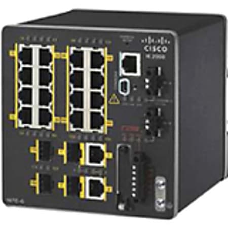 Cisco IE-2000-16TC-G-L Ethernet Switch - 20 Ports - Manageable - Fast Ethernet, Gigabit Ethernet - 10/100Bas - IE200016TCGL