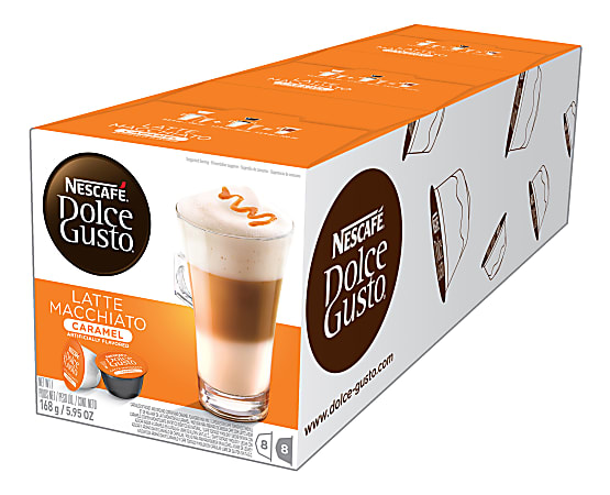 Dolce Gusto Latte Macchiato Caramel Pack of 3 - Expiration 10/2022