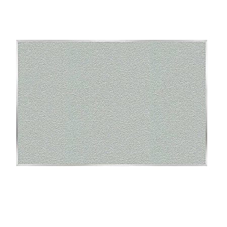 Ghent Vinyl Non-Magnetic Bulletin Board, 48-1/2" x 88", Silver, Satin Aluminum Frame