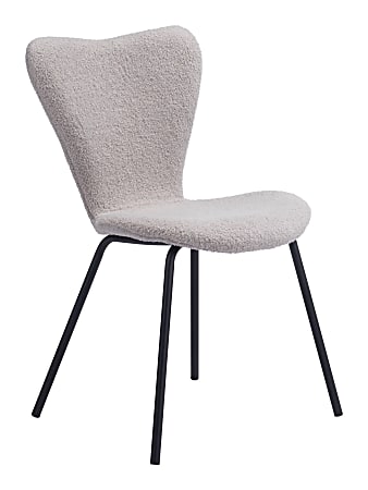 Zuo Modern Thibideaux Dining Chairs, Gray, Set Of 2 Chairs