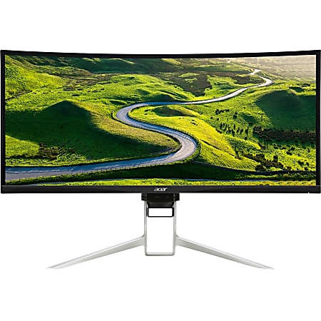 Acer XR382CQK 37.5" UW-QHD+ Curved Screen LED LCD Monitor - 21:9 - Black - In-plane Switching (IPS) Technology - 3840 x 1600 - 1.07 Billion Colors - FreeSync - 300 Nit - 1 ms - 75 Hz Refresh Rate - HDMI - DisplayPort