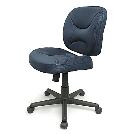 Alvy Low-Back Task Chair, 36 3/5"H x 20 1/2"W x 25 3/16"D, Blue