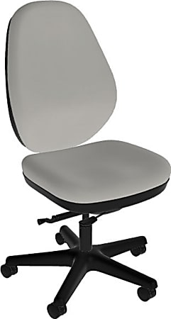 Sitmatic GoodFit Synchron High-Back Chair, Gray Polyurethane/Black