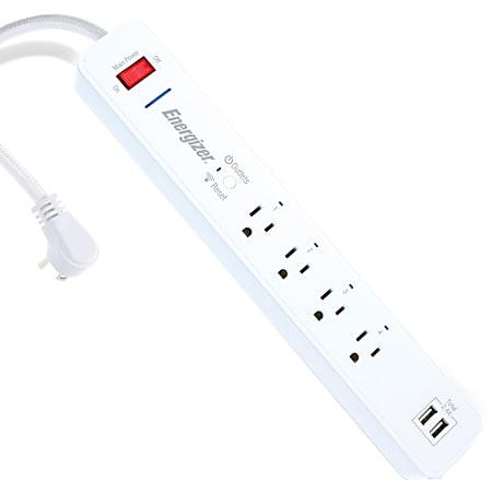 Power Strip with USB Wellsenn Smart 4 Outlet Surge Protector Power Strip with 4 