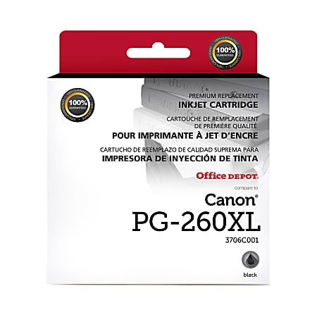 Office Depot® Brand Remanufactured High-Yield Black Inkjet Cartridge Replacement For Canon PG-260XL, ODPG260XLB