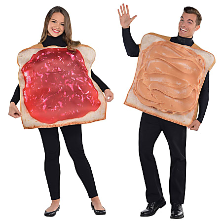 Amscan PB J Adults 2 Piece Halloween Costume Office Depot